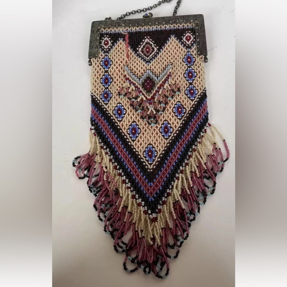 Antique 1920's Beaded Flapper Era Bag - Picture 10 of 10